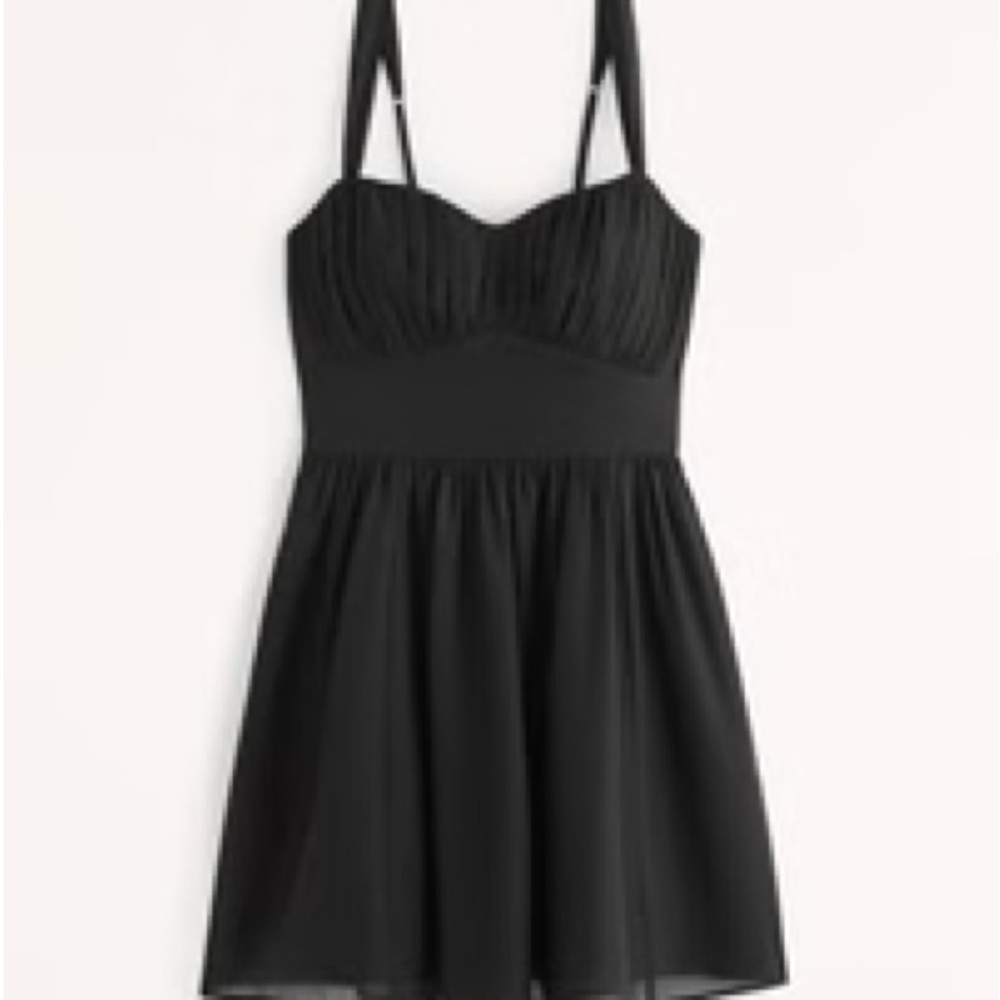 Abercrombie & Fitch Black Dress with Zipper Detail NWT